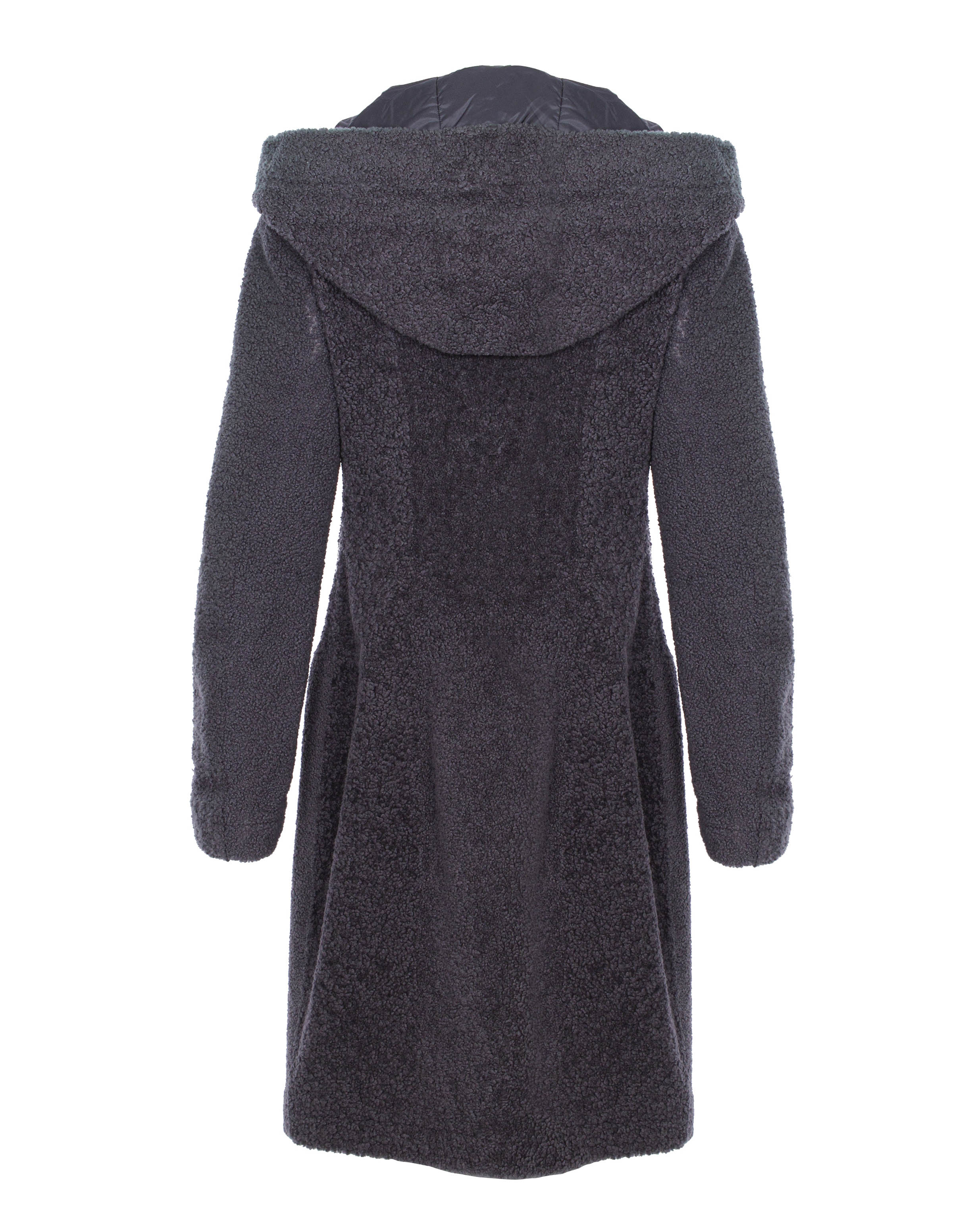 Grey Long Fur Coat