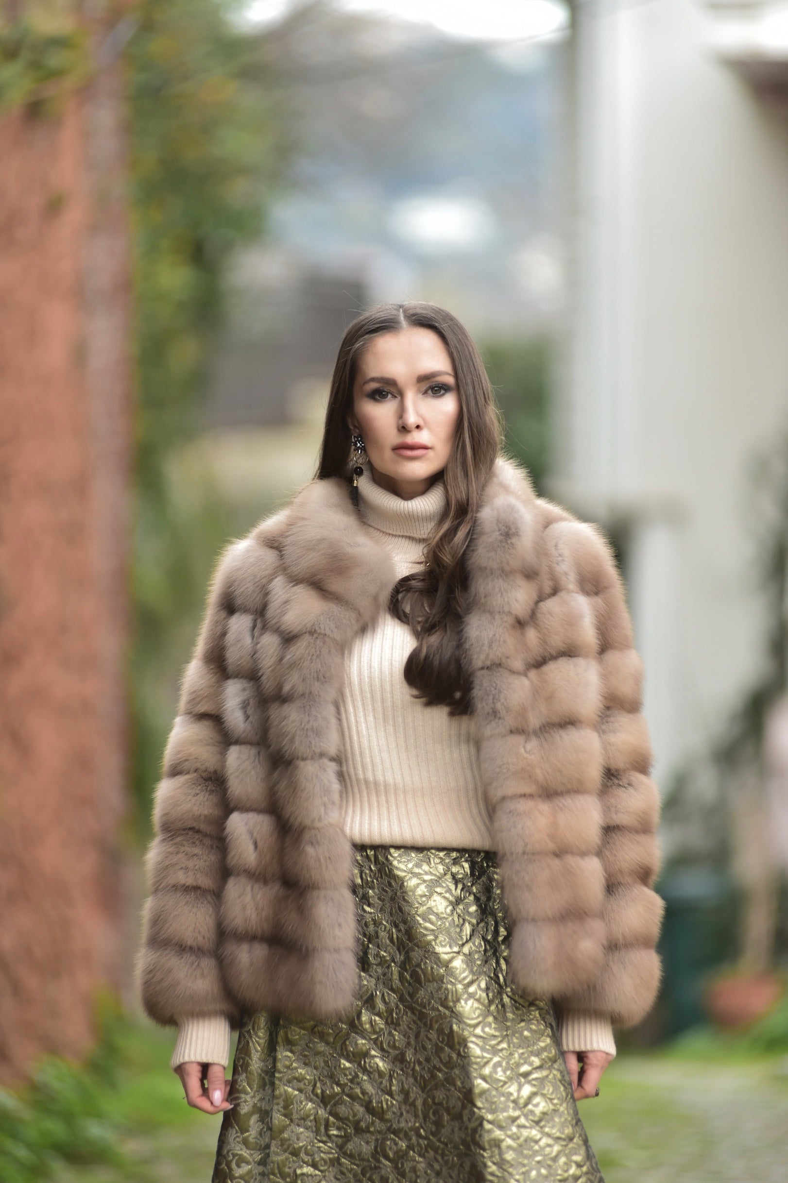 hoksml Womens Autumn Winter Faux-Fur Long Sleeve Waistcoat Body