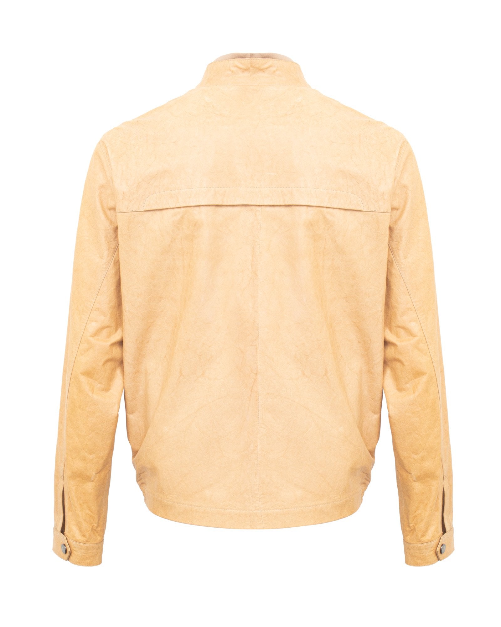 Light Brown Wide Leather Jacket