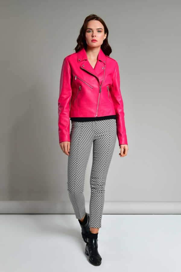 Pink Leather Jacket