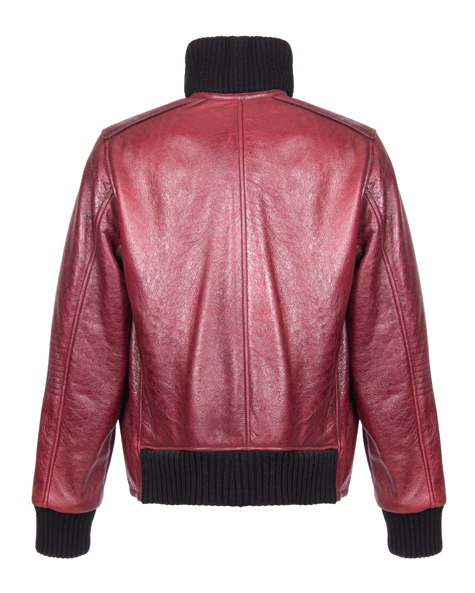 Red Long Leather Jacket