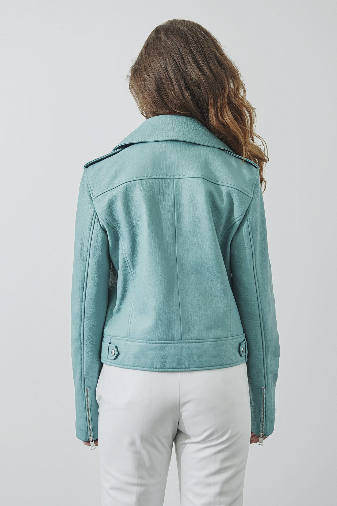 Turquoise clearance leather jacket